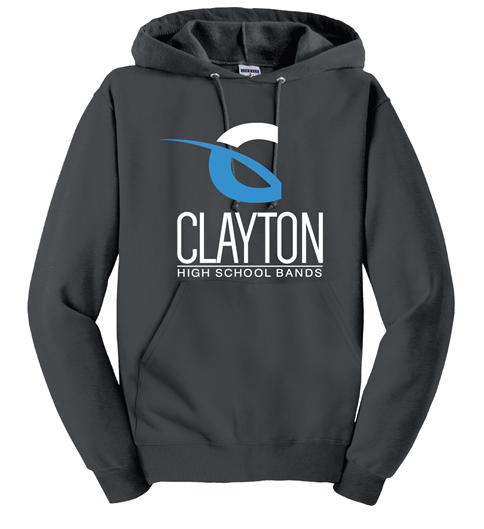 Clayton high Bands grey Fleece hoodie